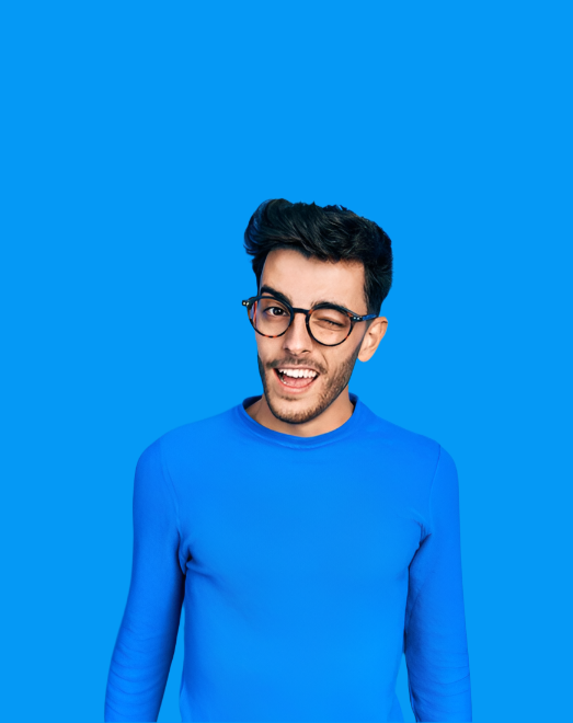blue