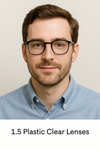 1.5 Plastic Clear Lenses