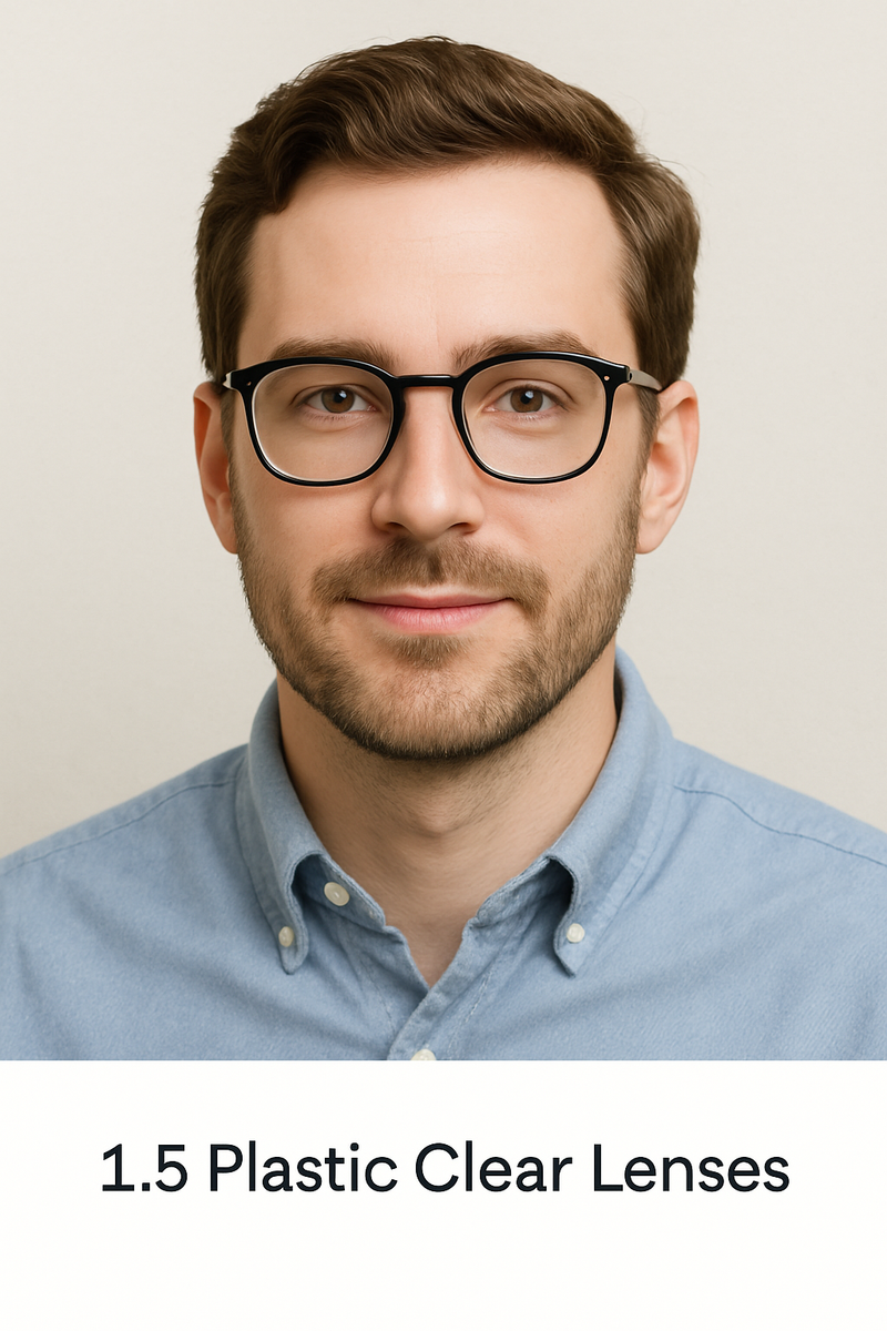 1.5 Plastic Clear Lenses