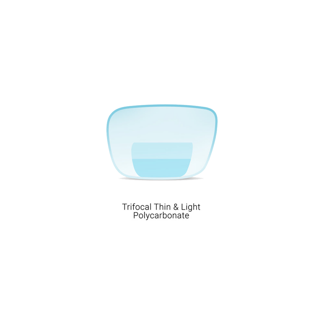 TRIFOCAL ULTRA CLEAR PLASTIC LENSES