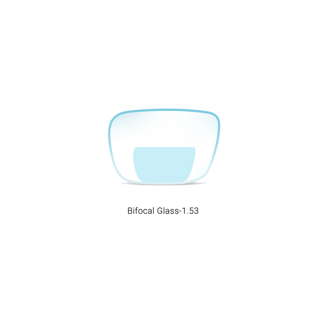 BIFOCAL GLASS LENSES 1.53