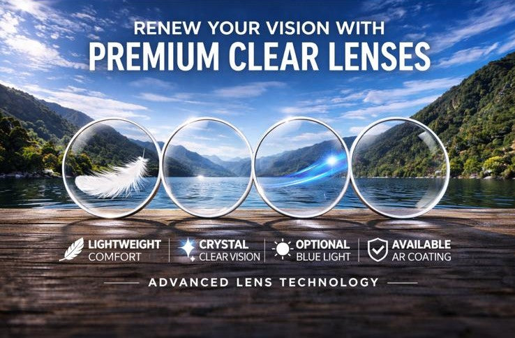 Computer Single Vision High-Index 1.67 Clear Lenses